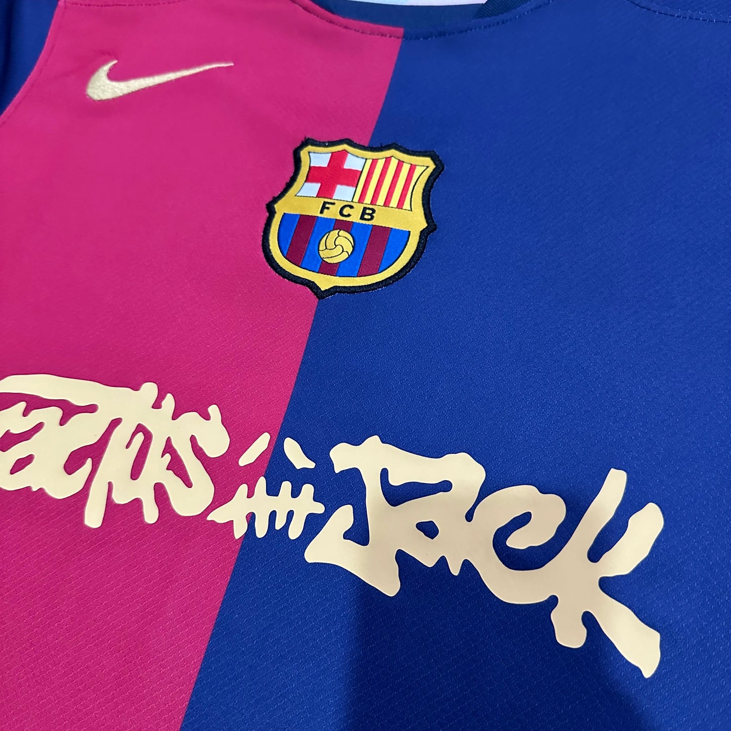 Barcelona Home Jersey 2024/25 – Travis Scott Special Edition – Fan Version