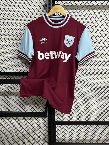 West Ham Home Jersey 2024/25 – Fan Version