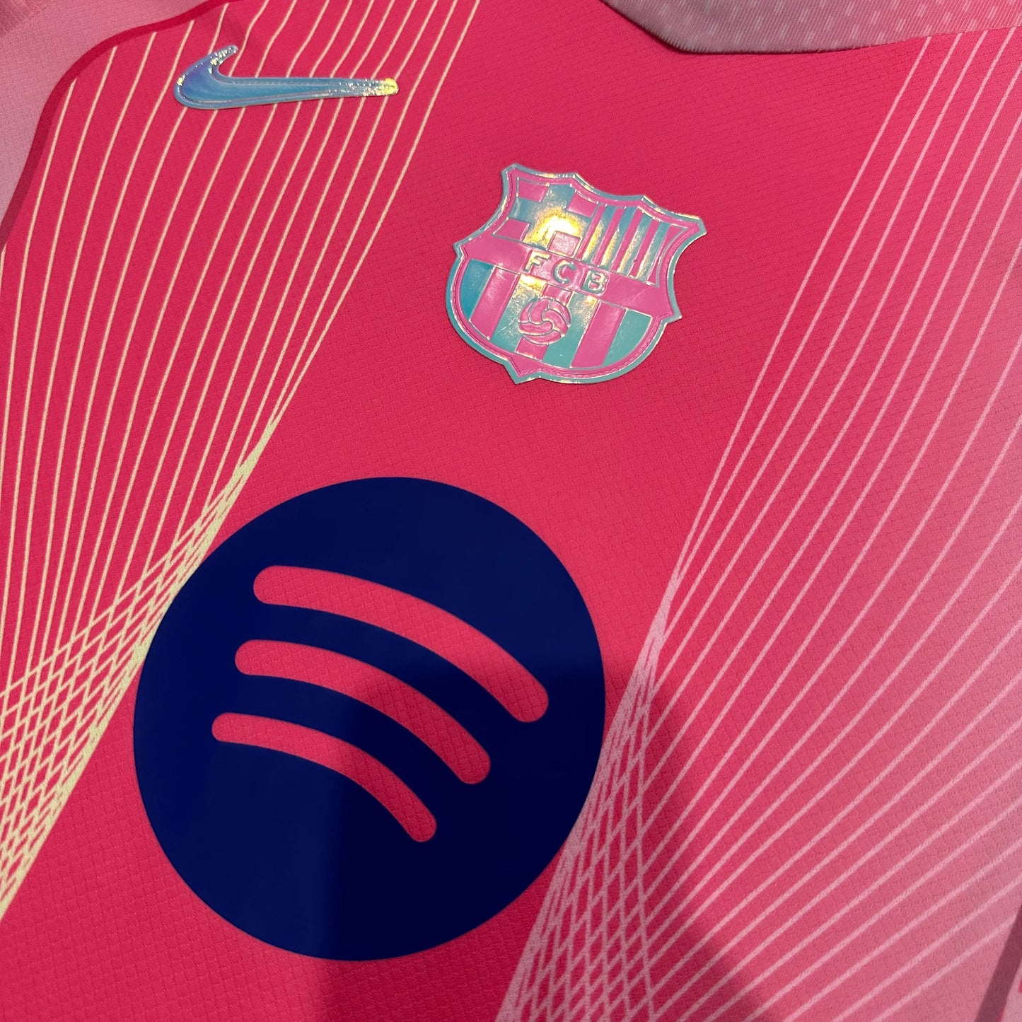 Barcelona Fourth Pink Senyera Jersey 2023/24 – Fan Version